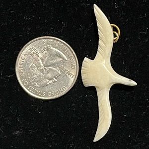 Vintage Ivory Bone Pendant